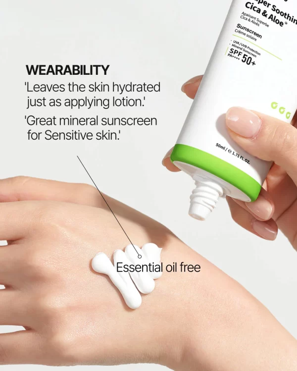 Jumiso Super Soothing Cica & Aloe Sunscreen SPF50+ PA++++ - Image 2
